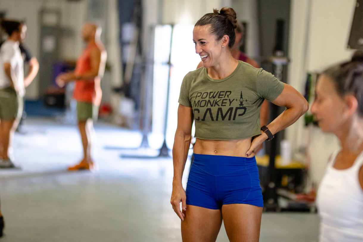 Margaux Alvarez coaching at Power Monkey Camp